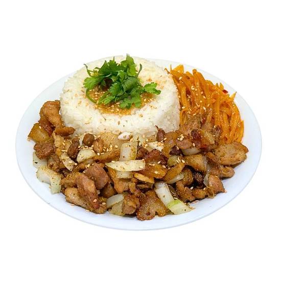 Spicy Roast Pork Belly Bowl 香辣猪五花拌饭